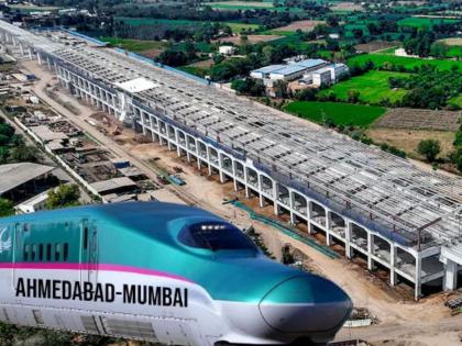 Ambitious agreement for work on 157 km of bullet train, Mumbai-Ahmedabad travel will be faster | बुलेट ट्रेनच्या १५७ किमीवरील कामांसाठी महत्त्वाकांक्षी करार, मुंबई-अहमदाबाद प्रवास होणार वेगाने