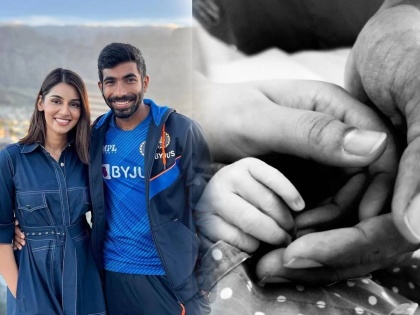 Jasprit Bumrah Sanjana Ganesan blessed with baby boy photo shared on Instagram baby name is Angad | जसप्रीत बुमराह झाला बाबा; फोटो केला शेअर, बाळाचं नावही ठेवलं!