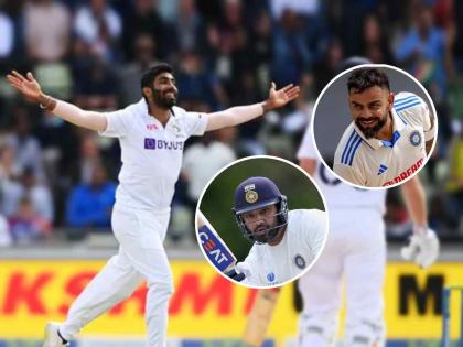 ICC Test Rankings Jasprit Bumrah Dethrones R Ashwin for Top Spot Yashasvi Jaiswal Jumps to Number 3 Virat Kohli Returns in Top 10 Rohit Sharma Slips to 15th | Bumrah Ashwin Virat Rohit, ICC test Rankings: जसप्रीत बुमराह 'नंबर १'! कसोटी क्रमवारीत विराट, यशस्वीची मोठी झेप; रोहित, पंत, गिलची घसरण