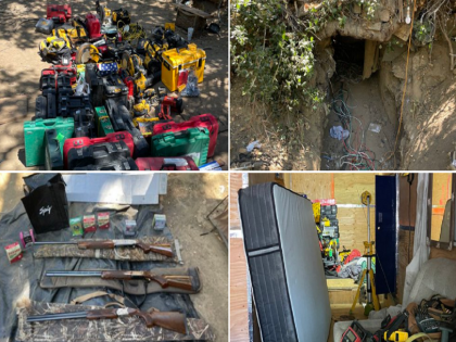 Bunker found in America: Underground bunker found during investigation; guns and stolen goods worth 80 lakhs found | Bunker found in america: तपासादरम्यान सापडले भूमिगत बंकर; 80 लाखांच्या चोरीच्या मालासह बंदुका जप्त