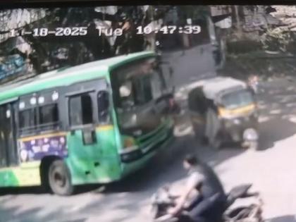 हँडब्रेक असूनही बस सरकली: नऱ्हेगावात पीएमपीएमएल बसचा अनियंत्रित अपघात