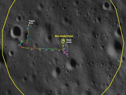 The Pragyan rover has visited the lunar surface within 100 meters of the Vikram lander | प्रग्यानने ठोकले शतक, आता एक-दोन दिवसांत ‘झोपी’ जाणार...; १०० मीटर असा केला प्रवास