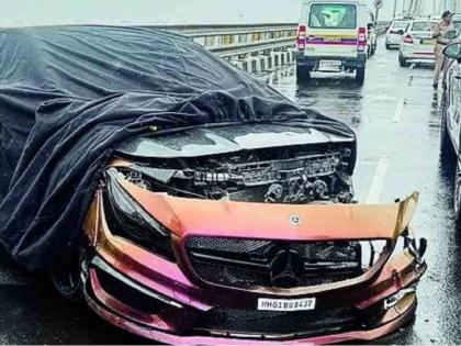 Expensive cars race on C-Link; Traffic was disrupted for an hour | सी-लिंकवर महागड्या कारची लागली रेस; वाहतूक एक तास खोळंबली