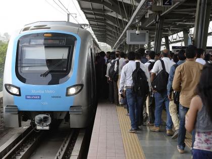 Metro passenger numbers increase, crosses 2 lakh mark! Consequences of relaxation of restrictions | मेट्रोच्या प्रवासी संख्येत वाढ, 2 लाखांचा टप्पा ओलांडला! निर्बंध शिथिल झाल्याचा परिणाम 