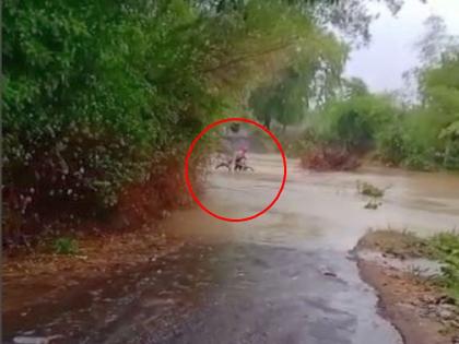 An unknown person who was swept away in the flood of the drain are from Jharpada village of gondiya dist | नाल्याच्या पुरात वाहून गेलेला अज्ञात व्यक्ती झरपडा गावचा