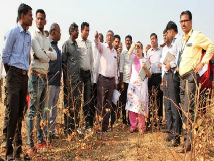 District Drought Check | समितीकडून जिल्ह्याची दुष्काळाची पाहणी 