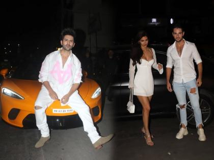 Kartik Aaryan birthday bash : बर्थ डे पार्टी कार्तिक आर्यनची अन् चर्चा मात्र दिशा पाटनीची..., पाहा फोटो
