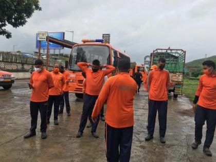 High alert due to rains, a team of 33 personnel including 4 officers deployed in palgahar | पावसामुळे हाय अलर्ट, 4 अधिकाऱ्यांसह 33 जवानांची टीम तैनात