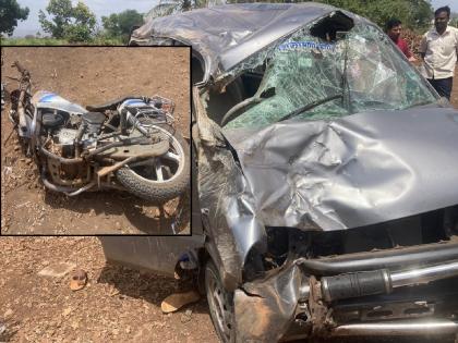 One died on the spot in a collision between a car and a two-wheeler, an accident took place on the Kolhapur-Ratnagiri highway | कार-दुचाकीच्या धडकेत एकाचा जागीच मृत्यू, कोल्हापूर-रत्नागिरी महामार्गावर झाला अपघात 