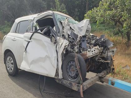 Accident : नियंत्रण सुटून मोटार टेम्पोला धडकल्याने गोव्याचे दोन ठार; लोणावळ्यातील लायन्स पॉइंट परिसरातील घटना