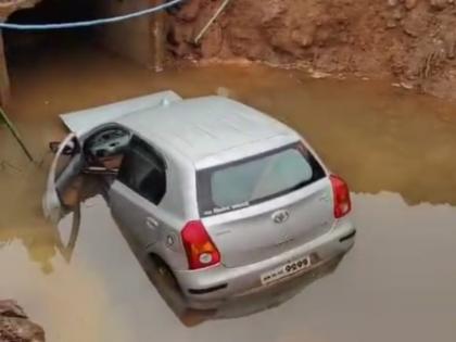 One person died; another seriously injured after car fell into a ditch near Shirgaon on Bhor Mahad road | भोर महाड रस्त्यावरील शिरगाव जवळ कार खड्ड्यात पडून एकाचा मृत्यू; एक जण गंभीर जखमी