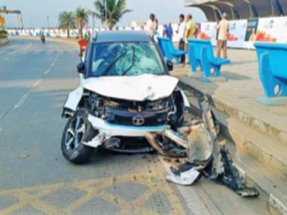 Car hits CEO of private company during morning walk, woman dies in accident on Worli-Sea Face | मॉर्निंग वॉक करताना कारने खासगी कंपनीच्या सीईओला उडविले, वरळी-सी फेसवर अपघातात महिलेचा मृत्यू