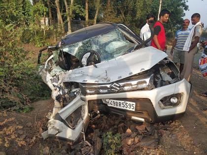 driver dies on the spot after truck hits the car in amgaon | भरधाव ट्रकची कारला धडक, चालक जागीच ठार; आमगाव तालुक्यातील घटना