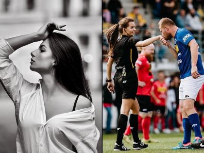 Photo : या सुंदरीनं जिंकलाय जगातील 'सेक्सी' रेफरीचा किताब; फुटबॉलपटूही पडलेत प्रेमात!