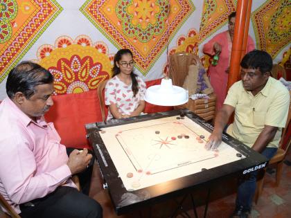 Carrom: Wasim Khan, Santosh Shere, Anil Karde, Deepak Putran won matches | कॅरम : वसीम खान, संतोष शेरे, अनिल पात्रे, दिपक पुत्रन यांची आगेकूच