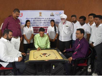 Yavatmal's Darshan topped the division, the divisional school carrom tournament started on a grand note | यवतमाळचा दर्शन ठरला विभागात अव्वल, विभागीय शालेय कॅरम स्पर्धेचा थाटात प्रारंभ