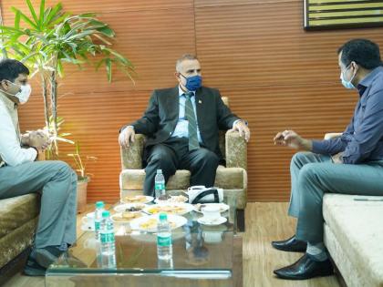 Ambassador of Israel meets Commissioner Ganesh Deshmukh | इस्रायलच्या राजदूतांनी घेतली आयुक्त गणेश देशमुख यांची भेट