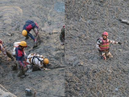 Photos: चोमोलीत NDRF आणि ITBP जवान उतरले चिखलात, कामगारांचा शोध सुरुच