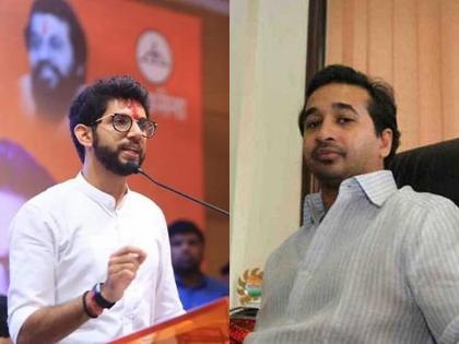 Although the cat went horizontal; Shiv Sena MLA manish kayande lashes out at Nitesh Rane | मांजर आडवे गेले तरी; नितेश राणेंच्या 'म्याव म्याव'वर शिवसेनेचा पलटवार