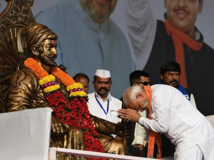 Shivaji Maharaj: Shivaji Maharaj is the pride of the country, the Prime Minister narend modi bows before Chhatrapati | Shivaji Maharaj: शिवाजी महाराज भारत देशाचा गौरव, छत्रपतींसमोर पंतप्रधान नतमस्तक