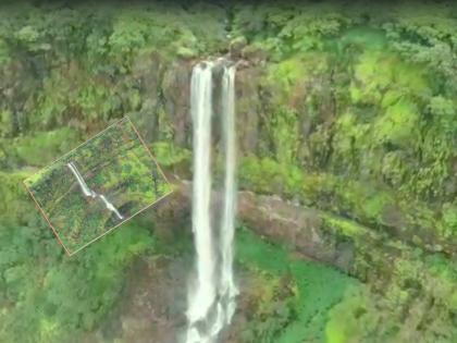 Bhambavali waterfall in Satara has become attractive, the water is flowing through the mountains and valleys | भारतातील सर्वात उंच भांबवली धबधबा, डोंगर-दऱ्यांमधून वाहतंय पाणी