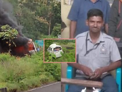 Accident in Accident, Ambulance Driver Saves Patient's Life, Case in Point Shown in sawantwadi sindhudurg | Video: अपघातामध्ये अपघात, रुग्णवाहिकेच्या ड्रायव्हरने शिताफीने वाचवला जखमीचा जीव; दाखवले प्रसंगावधान