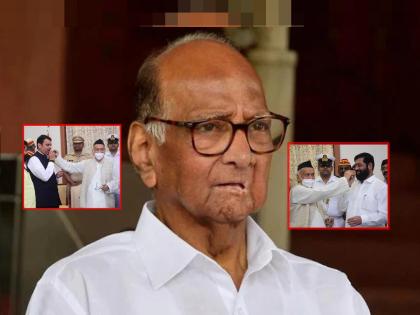 Sharad Pawar: "I have not been paid by any governor," Pawar said on bhagatsingh koshyari | Sharad Pawar: 'मला कुठल्याच राज्यपालांनी पेढा भरवला नाही', पवारांनी कोश्यारींना लगावला टोला