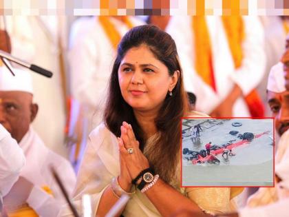 Condolences from Fadnavis on bus accident of narmada river, Pankaja Munde shared mobile number for help | बस दुर्घटनेवर फडणवीसांकडून शोक, पंकजा मुंडेंनी मदतीसाठी शेअर केला मोबाईल नंबर