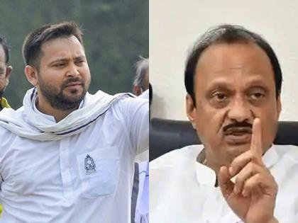 Tejashwi Yadav remembered Ajit Pawar when CBI raided his home | घरी CBI ची धाड पडताच तेजस्वी यादवांना आठवले अजित पवार