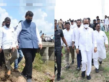 Are you still friends with Devendra Fadnavis? Ajit Pawar Showed 'Agricultural Dam' | देवेंद्र फडणवीसांसोबत आजही मैत्री आहे का? अजित पवारांनी दाखवला 'शेतीचा बांध'