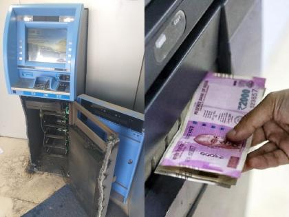 Crime News: The ATM machine was systematically broken in solapur mohol, the thieves fled with Rs 22 lakh cash | Crime News: ATM मशिन पद्धतशीरपणे फोडले, 22 लाखांची कॅश घेऊन चोरटे पळाले