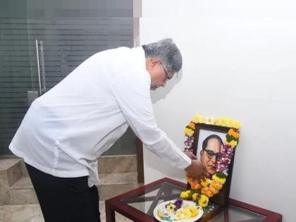 I will take ink, even bullets on my chest for dr. babasaheb ambedkar, Chandrakant Patal's greetings to Babasaheb on Shaurya Dini | 'मी शाईच काय, छातीवर गोळ्याही झेलेन', शौर्यदिनी चंद्रकांत पाटलांचं बाबासाहेबांना अभिवादन