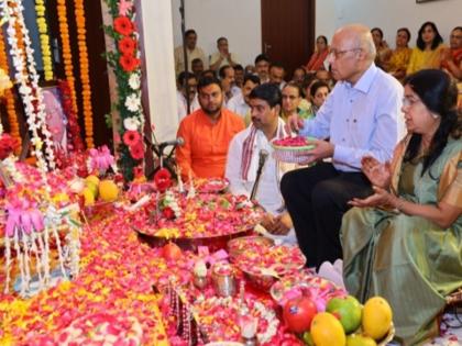 Hanuman Chalisa chanted by MNS during Ramnavami celebrations in Ulhasnagar | उल्हासनगरात रामनवमी उत्सवात, मनसेचे हनुमान चालीसा पठण