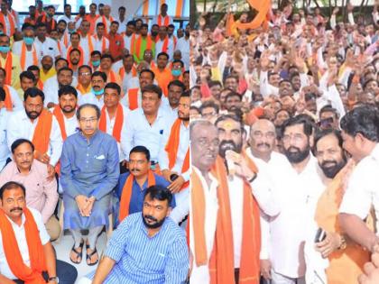Eknath Shinde: हिंगोलीतही शिवसेनेचे दोन गट, उद्धव ठाकरेंच्या भेटीलाही भगवं वादळ