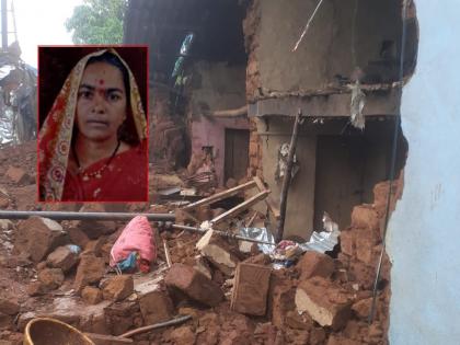 Woman killed by wall collapse; Husband and Nanand injured in the accident in kini ajara | भिंत कोसळून महिला ठार; दुर्घटनेत पती व नणंद जखमी