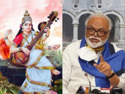 Controversial statement about Saraswati, Sharda photo in school, BJP's counterattack on Chhagan Bhujbal | शाळेतील सरस्वती, शारदा मातेच्या फोटोबाबत वादग्रस्त विधान, भुजबळांवर भाजपचा पलटवार