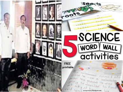 Rhythmic alliance of Guruji villagers, creation of Science Wall by collecting 17 lakhs | गुरुजी अन् गावकऱ्यांची 'लयभारी युती', १७ लाख जमवून केली सायन्स वॉलची निर्मिती