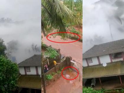 Worse than cloudburst, 15 lakh damage to 6 houses due to water pipe burst in Pedha ratnagiri | Video: ढगफुटीपेक्षाही भयानक, पेढेत जलवाहीनी फुटून ६ घरांचे १५ लाखाचे नुकसान