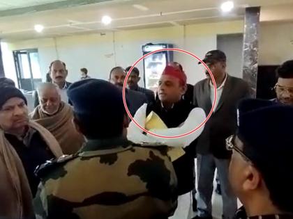 Video: If you get poisoned...; Akhilesh Yadav's refusal to drink tea from the police | Video: तुम्ही विष पाजलं तर...; पोलिसांकडून चहा पिण्यास अखिलेश यादव यांचा नकार