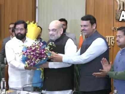 Eknath Shinde-Fadnavis in Delhi, Home Minister amit shah's meeting; State cabinet decided on expansion? | शिंदे-फडणवीस दिल्लीत, गृहमंत्र्यांची भेट; राज्यपाल अन् मंत्रीमंडळ विस्तारावर चर्चा?