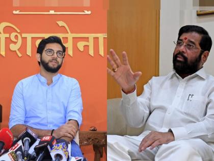 "First MLA, then project and now minister sent to Gujarat", Aditya Thackeray on Eknath Shinde and Devendra Fadanvis | शिंदेंवर निशाणा... "आधी आमदार, मग प्रकल्प अन् आता मंत्री गुजरातला पाठवले"