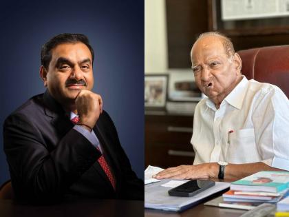 ncp chief sharad pawar meets gautam adani in ahmedabad gujarat | शरद पवारांनी घेतली गौतम अदानींची भेट; अहमदाबादमध्ये दोघांत अर्धा तास खलबतं, चर्चांना उधाण