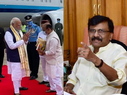 "See if it fits; PM Modi, start speech in Marathi today in Belgaum, Sanjay raut | "पहा जमतंय का; PM मोदींनी बेळगावात आज मराठी भाषेतून भाषणाची सुरुवात करावी"