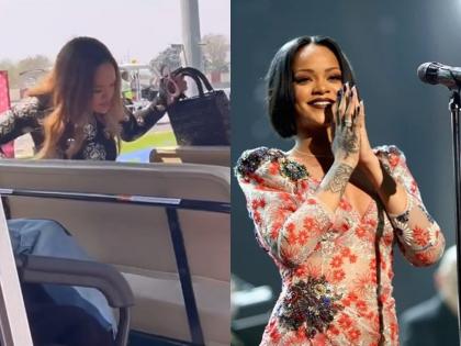 Popstar Rihanna, who supports farmers' movement, attends Ambani's pre-wedding ceremony | पॉपस्टार रिहाना आली... शेतकरी आंदोलनाचं समर्थन करणारी गायिका अंबानींच्या प्री-वेडिंग सेरेमनीला हजर