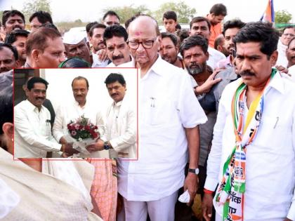 Trumpets in the hands of Bajrang Sonavane; Entry into NCP in the presence of Sharad Pawar in beed | धनंजय मुंडेंचा खास माणूस फुटला; बजरंग सोनवणेंचा शरद पवारांच्या राष्ट्रवादीत प्रवेश