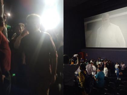 Jitendra Awhad shut down the show of Har Har Mahadev movie in thane, the audience demanded money | जितेंद्र आव्हाडांनी चित्रपटाचा शो बंद पाडला; प्रेक्षकाने मागितले पैसे, मग झाली मारहाण