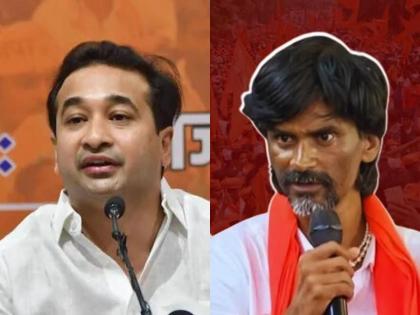 Manoj Jarange Patil now began to speak politically; Question raised by Nitesh Rane who wrote the script | "जरांगेंची स्क्रीप्ट कोठून तरी लिहून येतेय का?"; नितेश राणेंचा थेट सवाल, जरांगेंचाही पलटवार