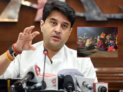 Aviation minister jyotiraditya Shinde outraged by passenger video; Urgent meetings and orders for action | प्रवाशांचा व्हिडिओ पाहून संतापले उड्डाण मंत्री; तातडीची बैठक अन् कारवाईचे आदेश