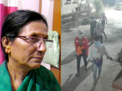 Robbery in the village of bhiwandi; The woman was robbed of her jewelery while keeping a security around her neck | गावात दरोडा; महिलेच्या गळ्यावर सुरा ठेवत अंगावरील दागिने लुटले