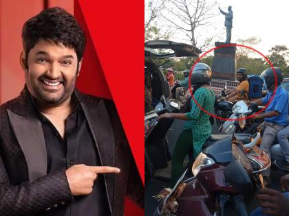 Kapil Sharam: ... When Kapil Sharma rides a Planita byke in bhuwaneshwar, he also carries a load on his back | Kapil Sharam: ... जेव्हा कपिल शर्मा प्लॅनिटा गाडीवरुन फिरतो, पाठीवरही दिसतंय ओझं